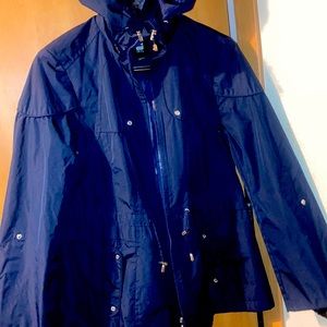 Blue Details rain wind Parka